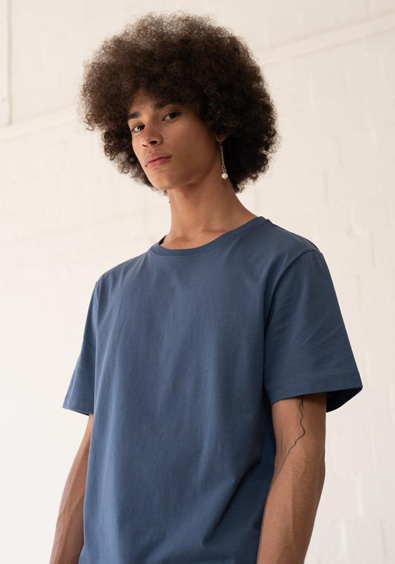 T-Shirt Blanko Blauw 4