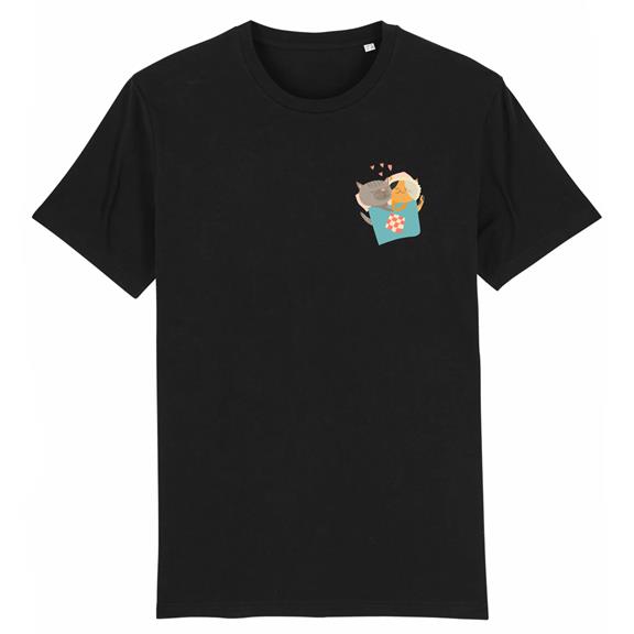 Amour Toujours - Biologisch Katoen T-Shirt Zwart 2