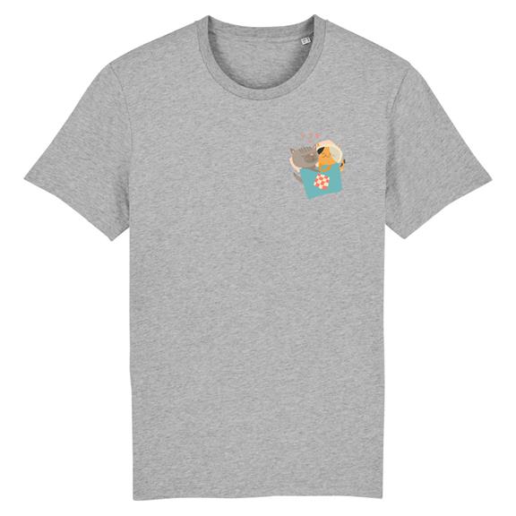 Amour Toujours - Biologisch Katoen T-Shirt Grijs 2