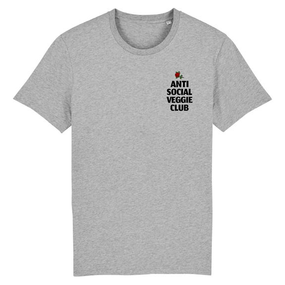 Anti Social Veggie Club - T-Shirt Grijs 2