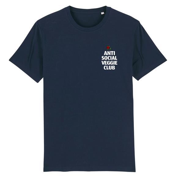 Anti Social Veggie Club - T-Shirt Navy 2