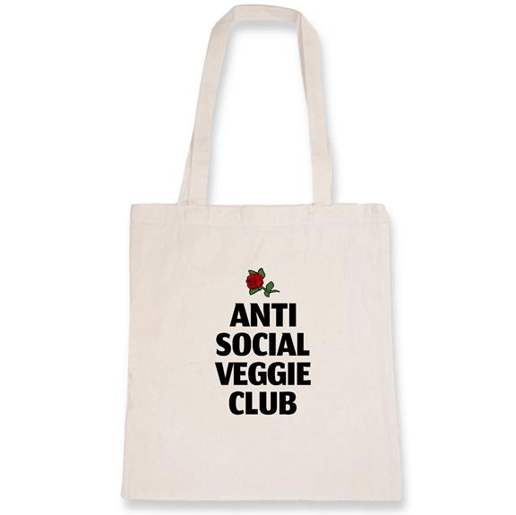 Anti Social Veggie Club - Draagtas Biokatoen 1