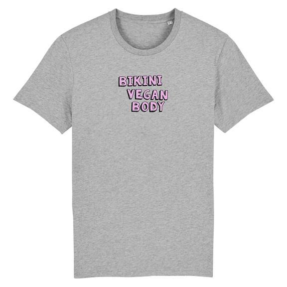 Bikini Vegan Body - Biologisch Katoen T-Shirt Grijs 1