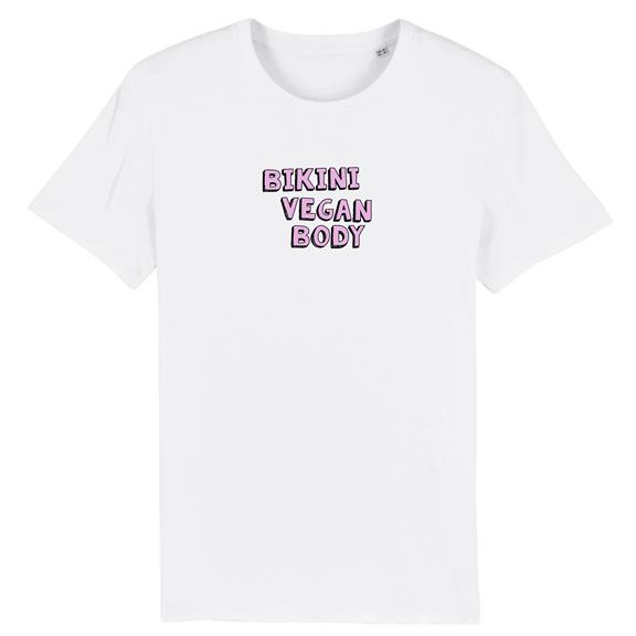 Bikini Vegan Body - Biologisch Katoen T-Shirt Wit 1