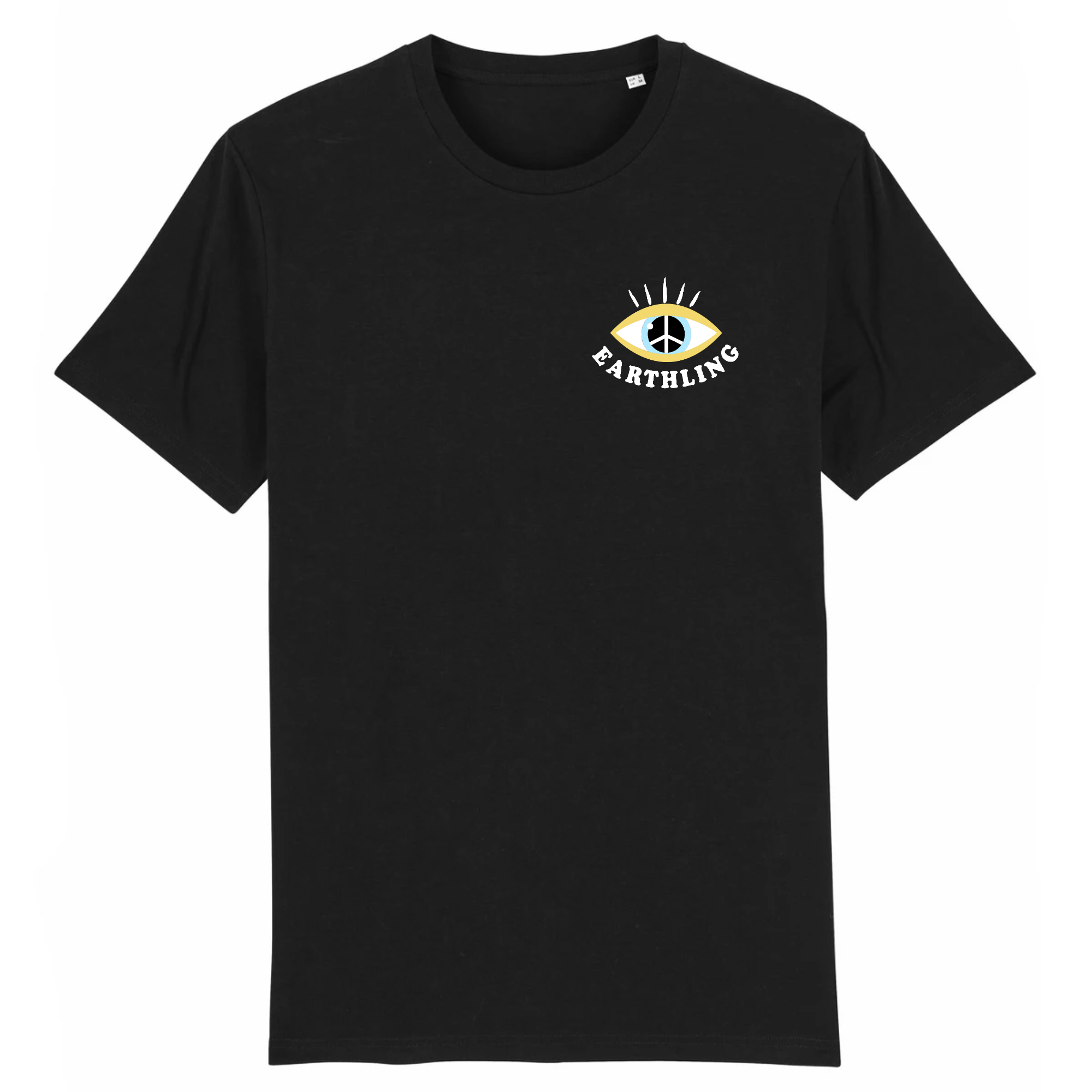 Earthling - Biologisch Katoen T-Shirt Zwart 2