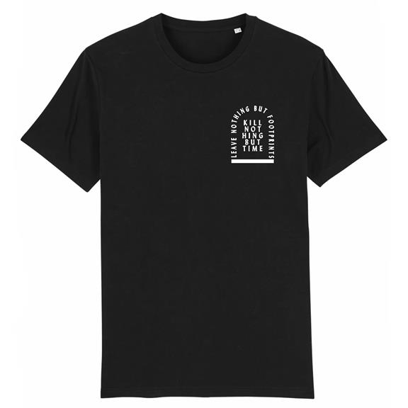 Kill Nothing But Time - Kleine Print T-Shirt Zwart 1