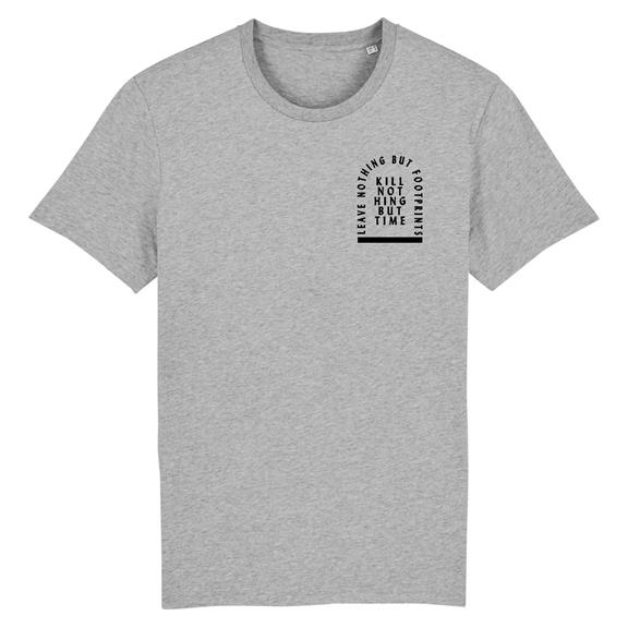 Kill Nothing But Time - Kleine Print T-Shirt Grijs 1