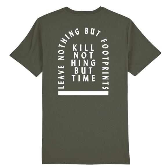 Kill Nothing But Time - Biologisch Katoen T-Shirt Kaki 2