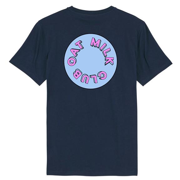 Oat Milk Club - Rug Print - T-Shirt Navy 2