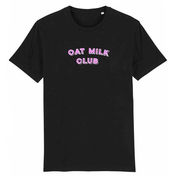 Oat Milk Club - Biologisch Katoen T-Shirt Zwart 2