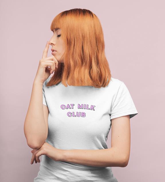 Oat Milk Club - Biologisch Katoen T-Shirt Grijs 3
