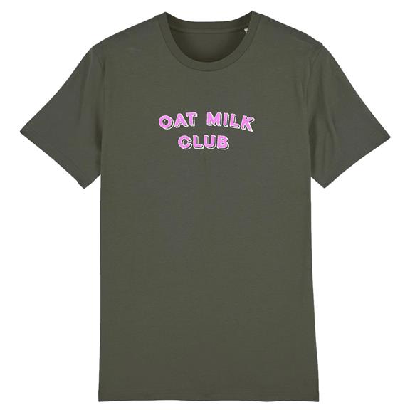 Oat Milk Club - Biologisch Katoen T-Shirt Kaki 2