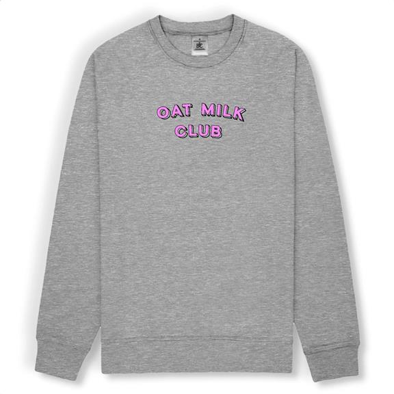Oat Milk Club Ii - Unisex Sweatshirt Grey 1