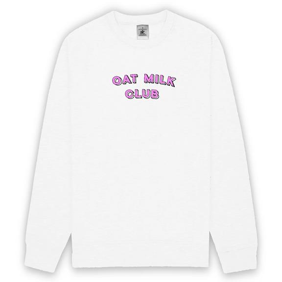 Oat Milk Club Ii - Unisex Sweatshirt White 2