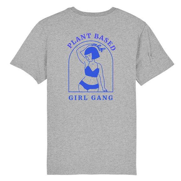 Plant Based Girl Gang - T-Shirt Grijs 1