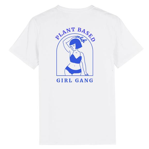 Plant Based Girl Gang - T-Shirt Wit 1