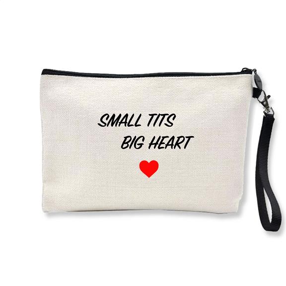 Small Tits Big Heart - Pouch Kit White 1