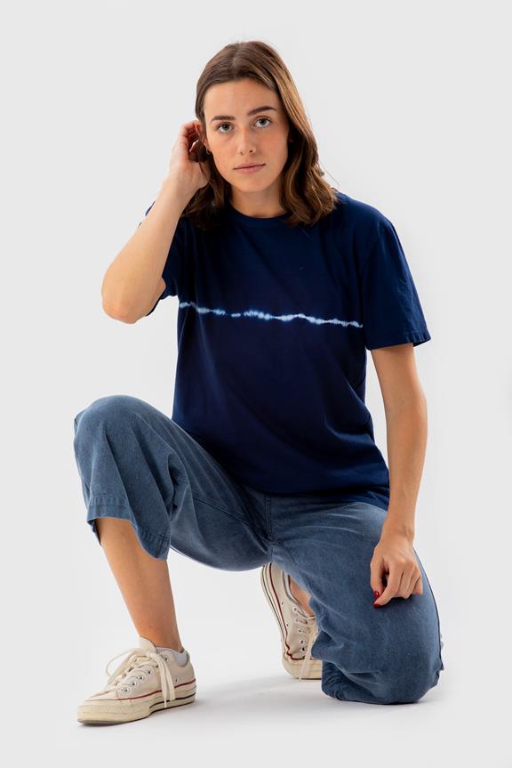 T-Shirt Tie-Dye Extra Donkerblauw 1