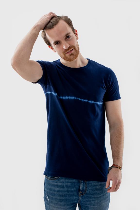 T-Shirt Tie-Dye Extra Donkerblauw 2
