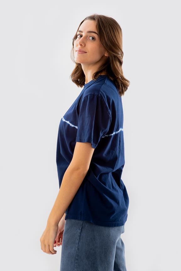 T-Shirt Tie-Dye Extra Donkerblauw 3