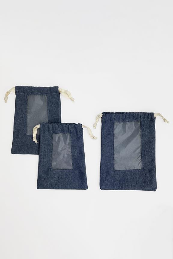 Set Of 3 Bulk Bags Dark Blue 2