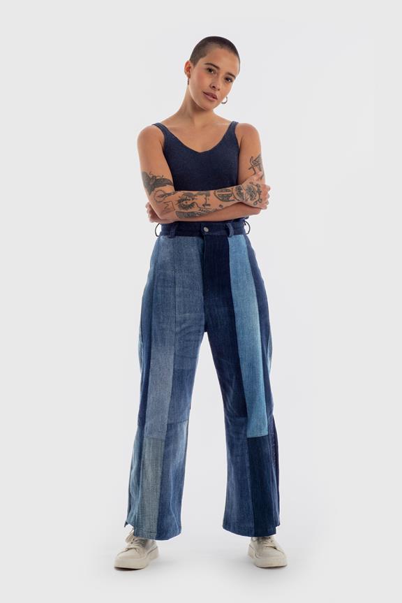 Wide Jeans Recycled Blue 1