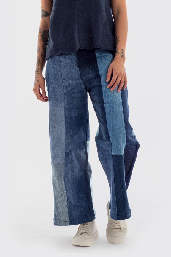 Wijde Jeans Recycled Blauw 3