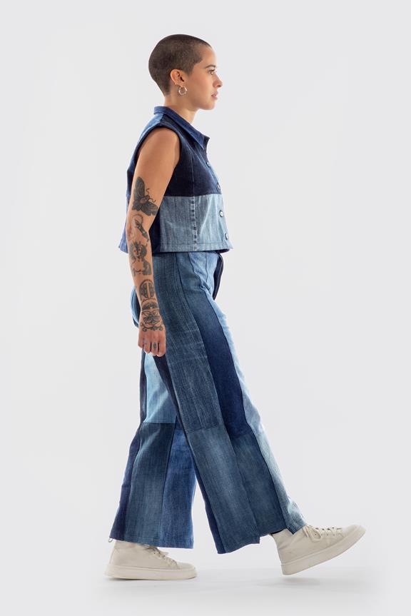 Wide Jeans Recycled Blue 4