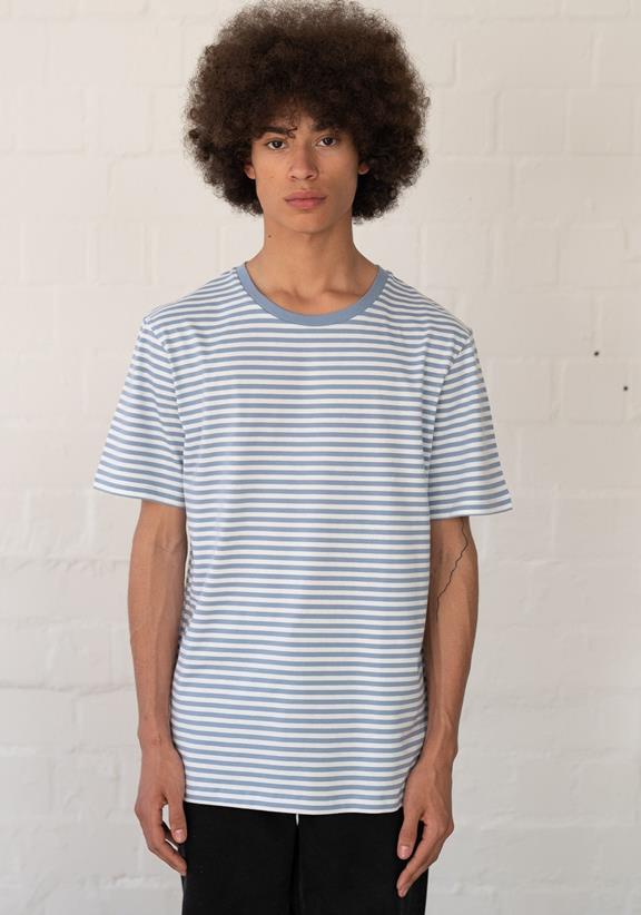 T-Shirt Blanko Stripes Light Blue 4