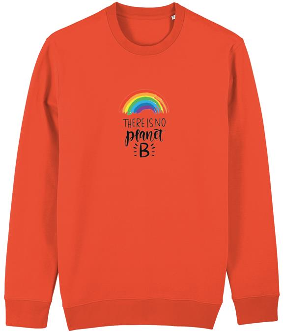 Sweatshirt No Planet B Oranje 1