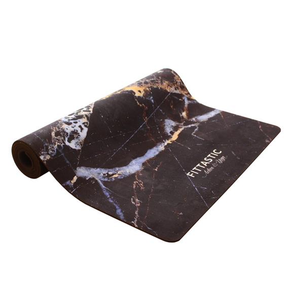 Travel Yoga Mat All-In-One Black Marble 4