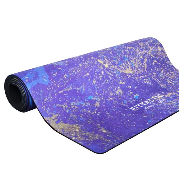 Yogamat All-In-One Blauw Marmer 3