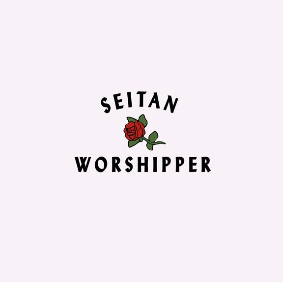 Seitan Worshipper - Biologisch Katoen Hoodie Wit 4