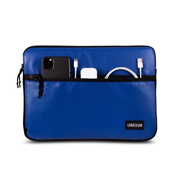 Laptophülle Mit Fronttasche - Blau 2