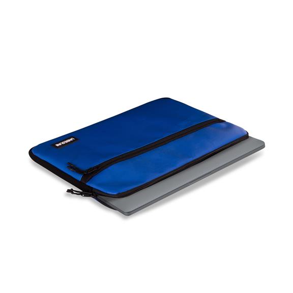 Laptop Sleeve Met Voorvak - Blauw 4