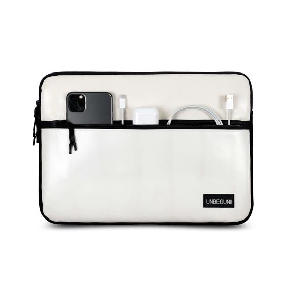 Laptop Case With Front Compartment - White 2