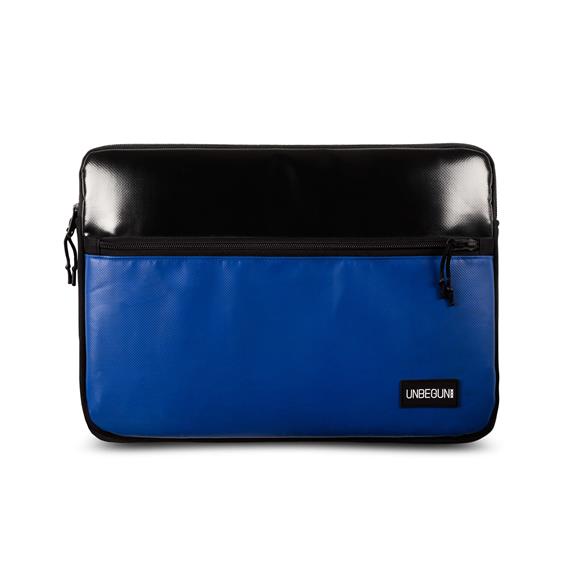 Laptop Case With Front Compartment - Black/Blue 1