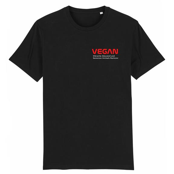 Vegan - Organic Cotton Tee Black 1