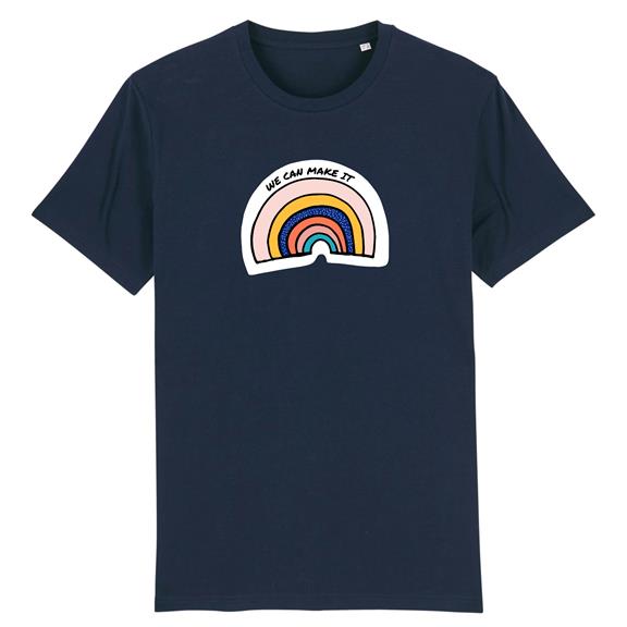 We Can Make It - Biologisch Katoen T-Shirt Navy 1