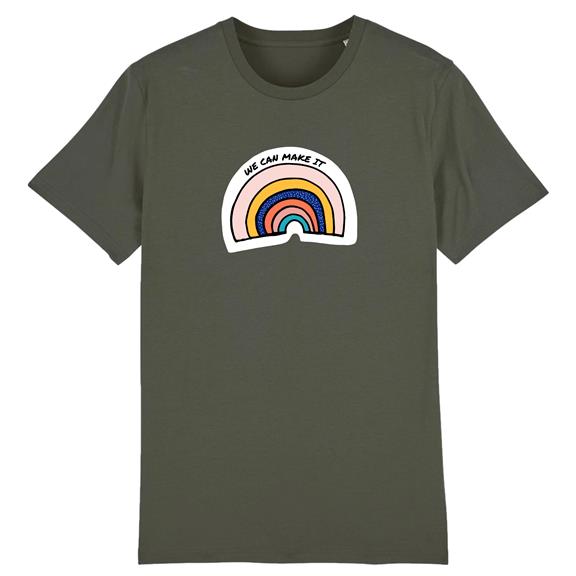 We Can Make It - Biologisch Katoen T-Shirt Khaki 1