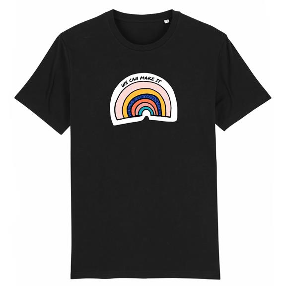 We Can Make It - Biologisch Katoen T-Shirt Zwart 1