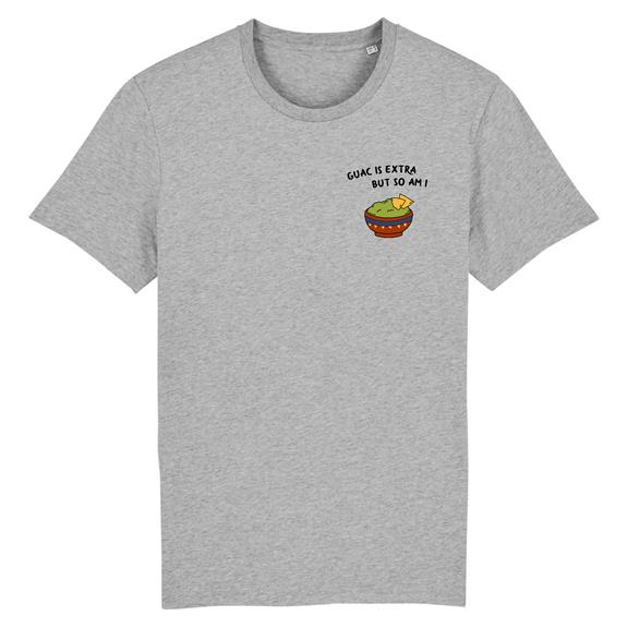 Guac Is Extra - Biokatoen T-Shirt Grijs 1