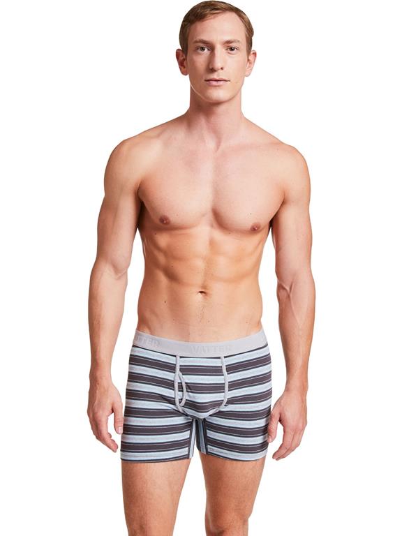 Boxer Shorts Claus Grey/Charcoal/Blue Stripes 1