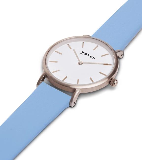 Horloge Classic Petite Hemelsblauw & Zilver 2