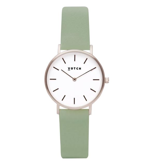 Horloge Classic Petite Groen & Zilver 1