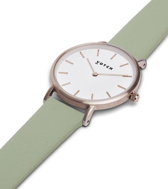 Horloge Classic Petite Groen & Zilver 2