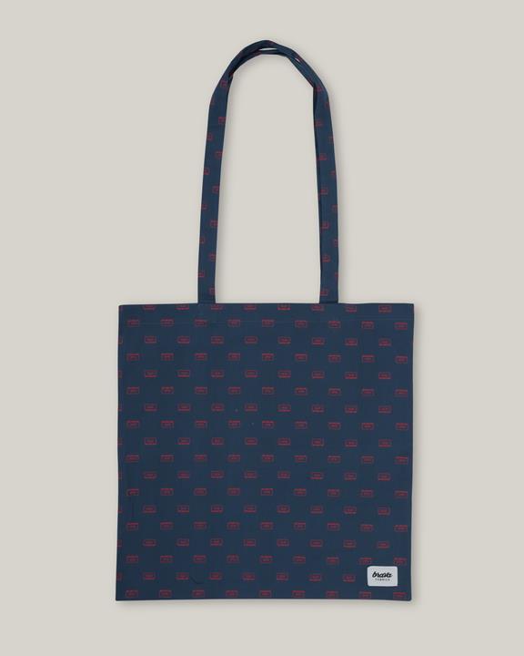 Totebag Upcycled Adventure Navy/Red 1