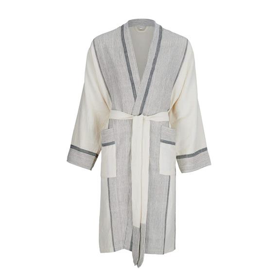 Kimono Badjas Mete Zwart & Zout 1