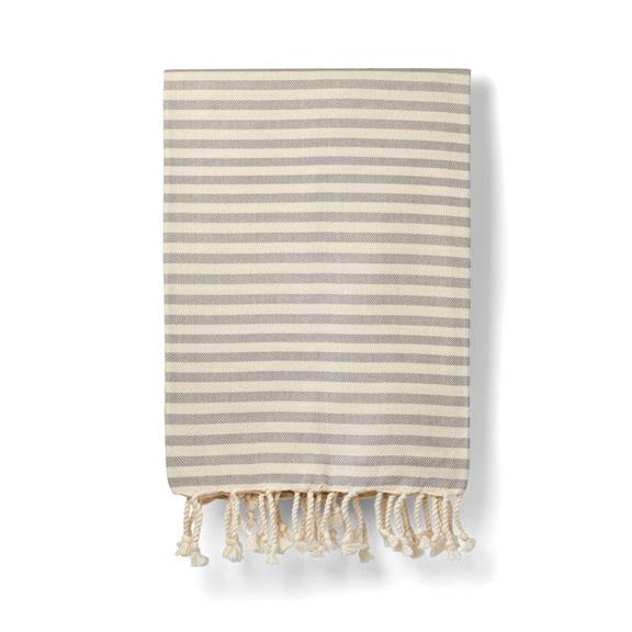 Towel Peshtemal Dove Grey Stripe 2