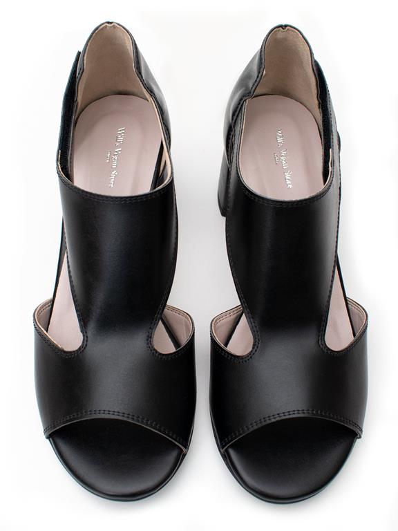 Sandals Peep Toe Black 3